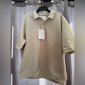 Denim& Flower Men's Beige Polo Shirt